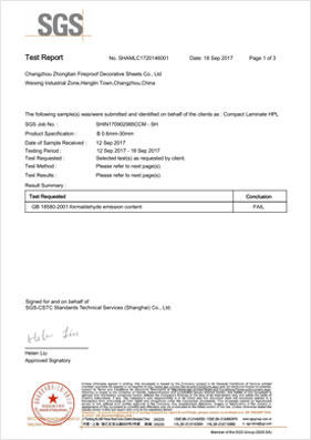 Changzhou Zhongtian Fireproof Decorative Sheets Co