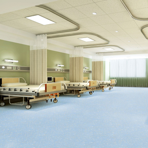 Antibacterial hospital vinyl linoleum homogenous flooring
