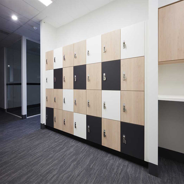 Armario escolar HPL resistente al agua de alta calidad, armario cambiante incombustible HPL
